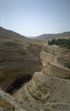 Canyonlandschaft bei Mides an der algerischen Grenze