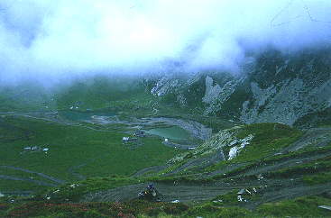 Abfahrt vom Sommeiller zum Rifugoi Scarfiotti