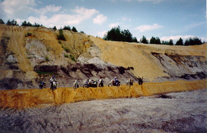 Farbenspiel: Sand und Kohleabraum
